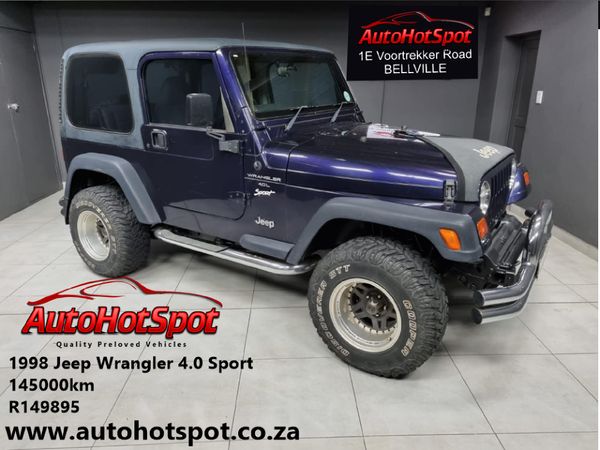 Used Jeep Wrangler  Sport Hard-Top for sale in Western Cape   (ID::7355762)