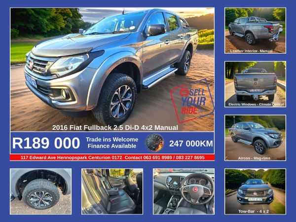 Used Fiat Fullback 2.5 Di-D Double-Cab for sale in Gauteng - Cars.co.za ...