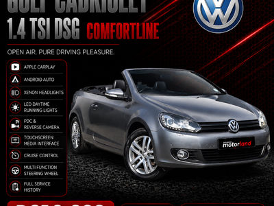 2016 Volkswagen Golf VI 1.4 TSI Auto Cabriolet Comfortline