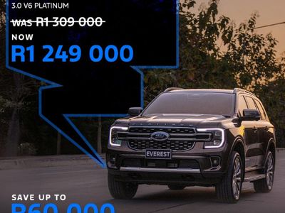 2026 Ford Ranger 3.0TD V6 Platinum 4WD Double-Cab