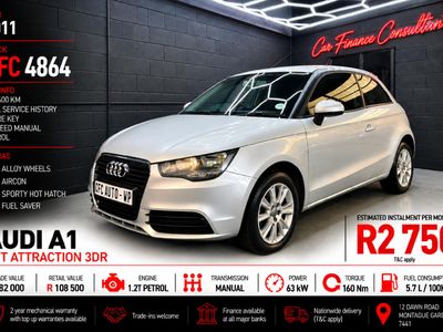 2011 Audi A1 1.2 TFSI 3-dr Attraction