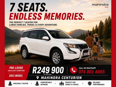 2021 Mahindra XUV 500 2.2D mHawk 7-seat W8 Auto