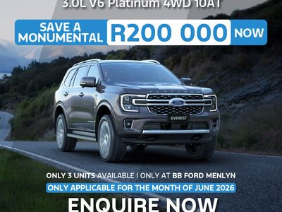 2026 Ford Everest 3.0D V6 Platinum AWD Auto