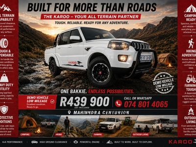 2026 Mahindra Pik Up 2.2 mHawk S6 Karoo Auto Double-Cab