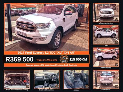 2017 Ford Everest 3.2 TDCi XLT 4x4 Auto