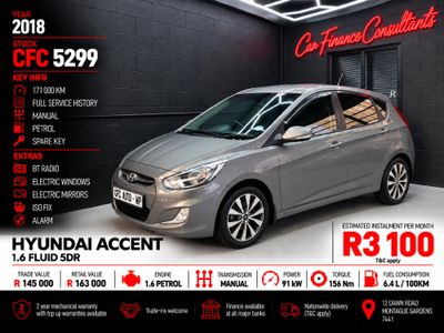 2018 Hyundai Accent 1.6 Fluid 5-dr