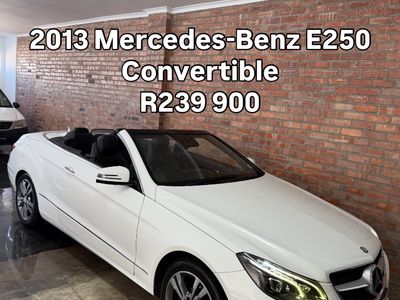 2013 Mercedes-Benz E-Class E 250 CGi Cabriolet