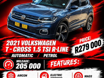 2021 Volkswagen T-Cross 1.5 TSI R-Line Auto