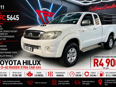 2011 Toyota Hilux 3.0 D-4D Raider Xtra-Cab 4x4