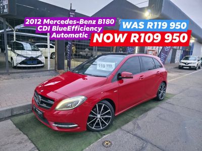 2012 Mercedes-Benz B-Class B 180 CDI BE Auto