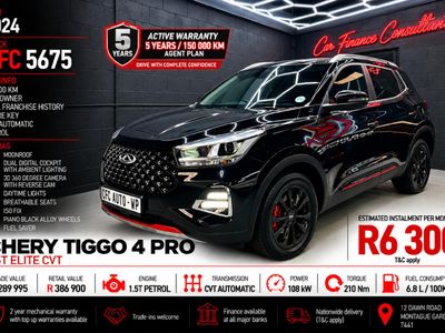 2024 Chery Tiggo 4 Pro 1.5T Elite Auto