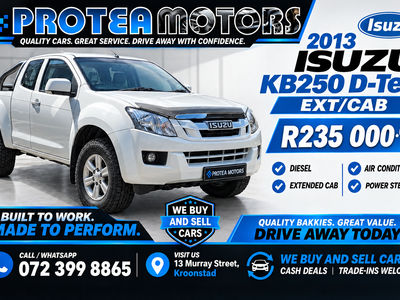 2013 Isuzu KB 250D-Teq Extended cab LE