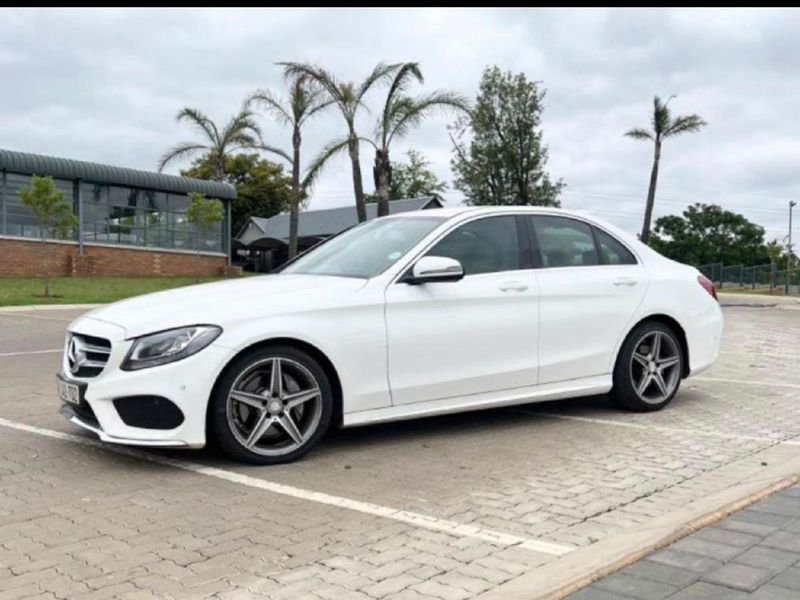 Used Mercedes-Benz C-Class C200 / / /AMG WHITE WITH WHITE LEATHER ...