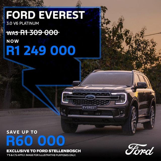 2026 Ford Ranger 3.0TD V6 Platinum 4WD Double-Cab