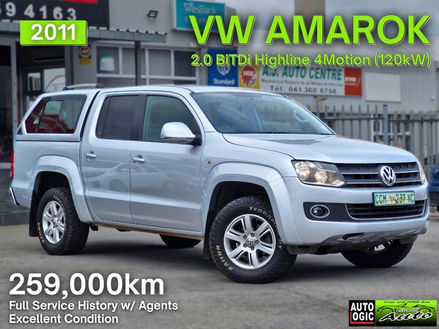 2011 Volkswagen Amarok 2.0 BiTDI Highline (120kW) 4Motion Double-Cab