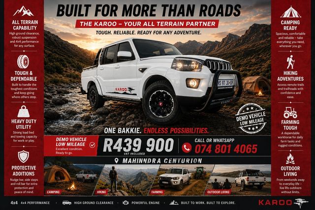 2026 Mahindra Pik Up 2.2 mHawk S6 Karoo Auto Double-Cab