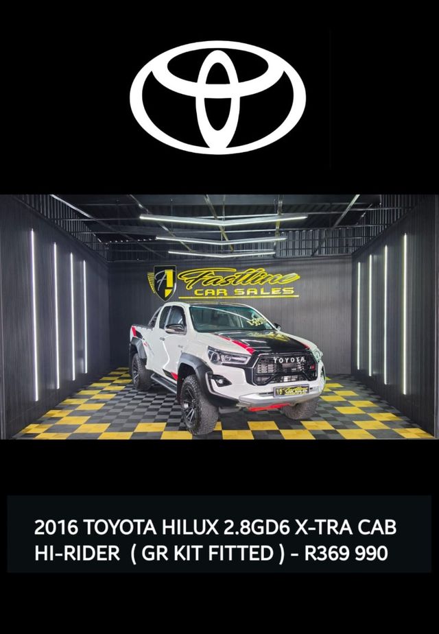 2016 Toyota Hilux 2016 TOYOTA HILUX 2.8 GD6 XTRA CAB HI-RIDER ( GR K