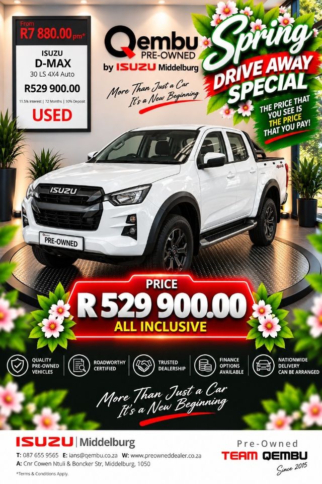 2022 Isuzu D-Max 3.0 DDI LS 4x4 Auto Double-Cab
