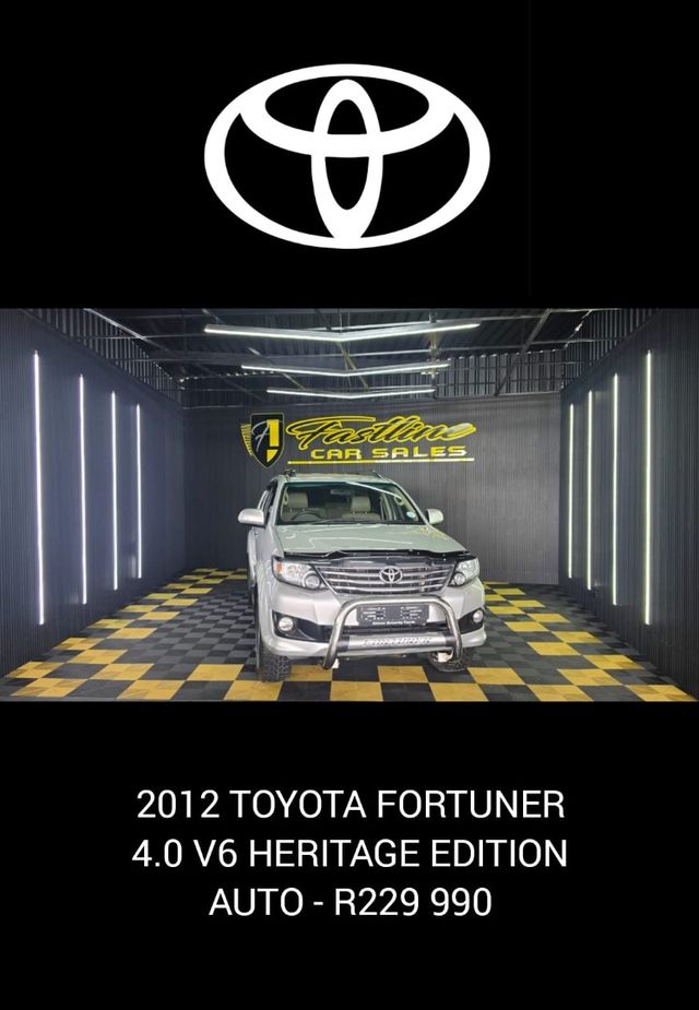 2012 Toyota Fortuner 2012 TOYOTA FORTUNER 4.0 V6 HERITAGE EDITION AUTO