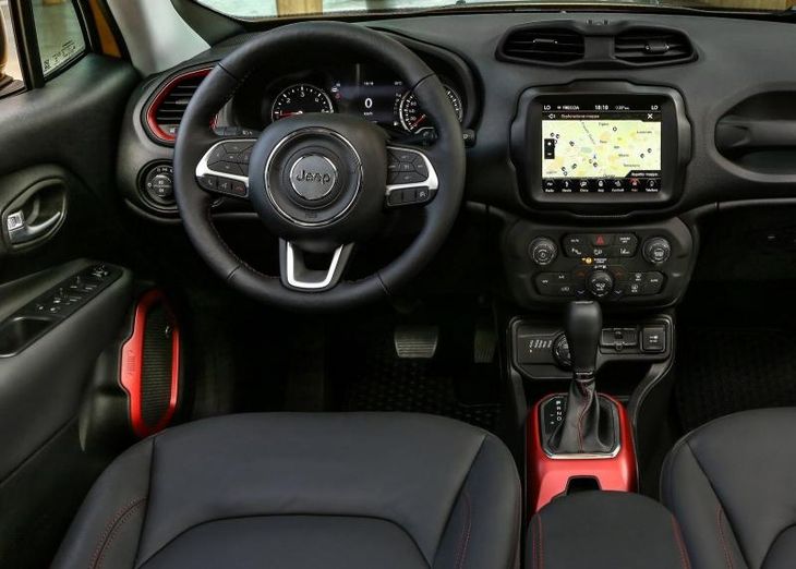 Jeep Renegade Orange Interior