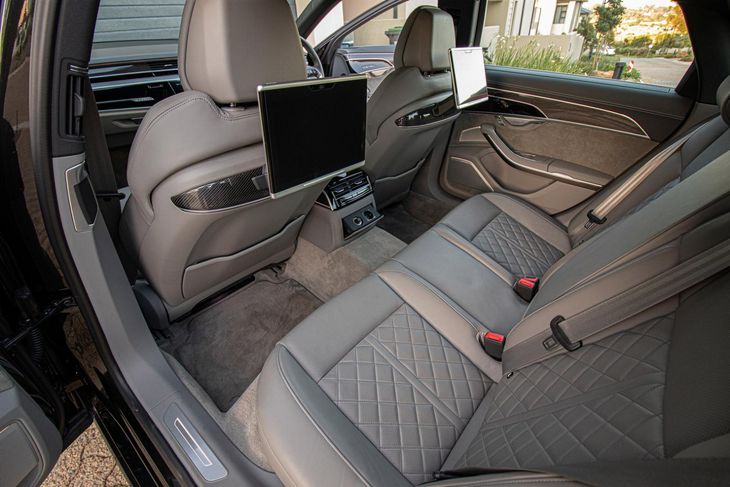 Audi S8 rear seats
