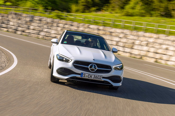 Mercedes-Benz C-Class driving