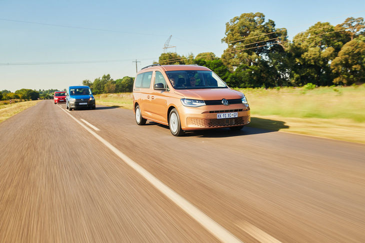 Volkswagen Caddy driving