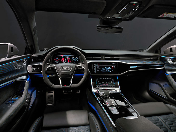 Audi RS7 Sportback cabin with blue pack
