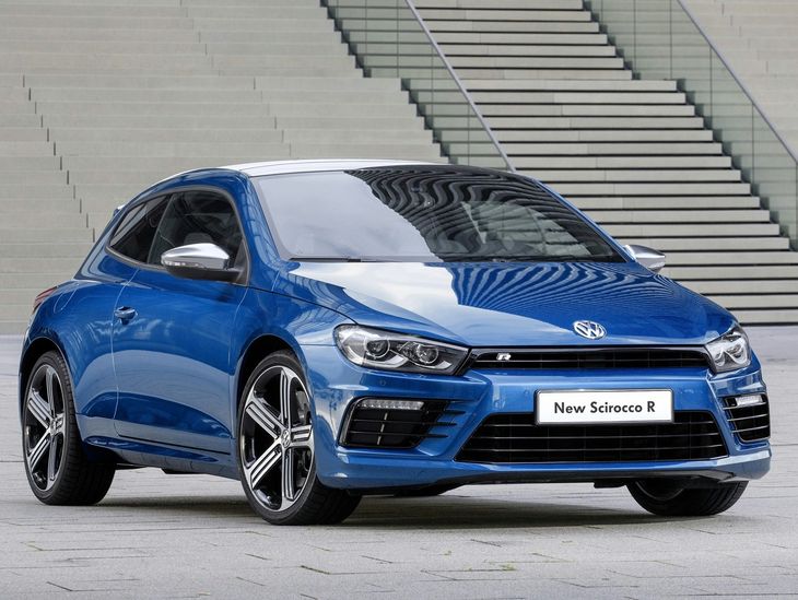 Зеленый volkswagen scirocco