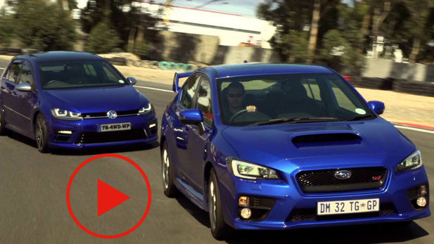Drag Race: VW Golf 7 R vs Subaru STI (Video)