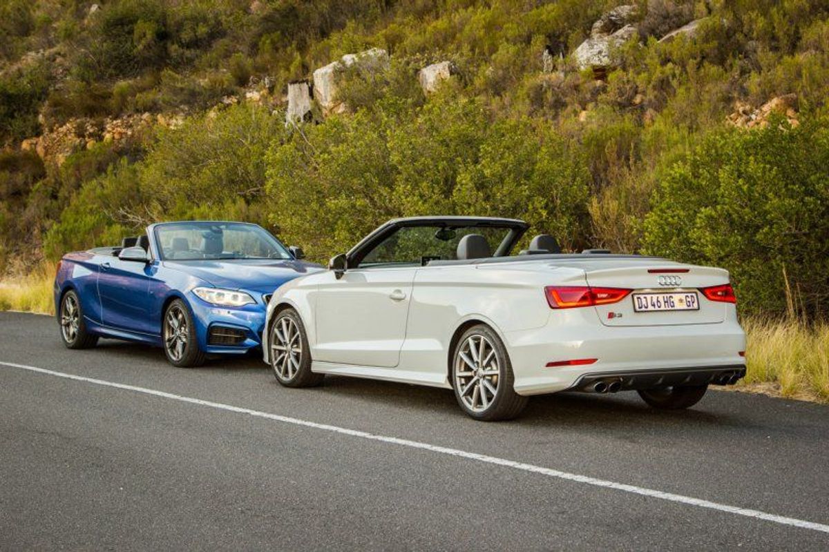 Audi S3 Convertible vs BMW M235i Convertible