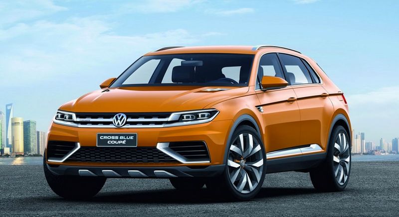 vw cross blue coupe