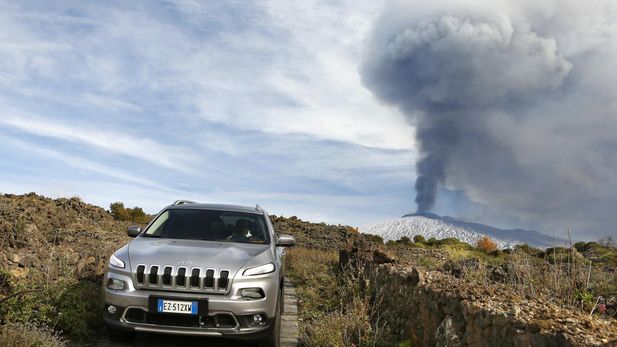 Jeep Conquers Volcano in Italy
