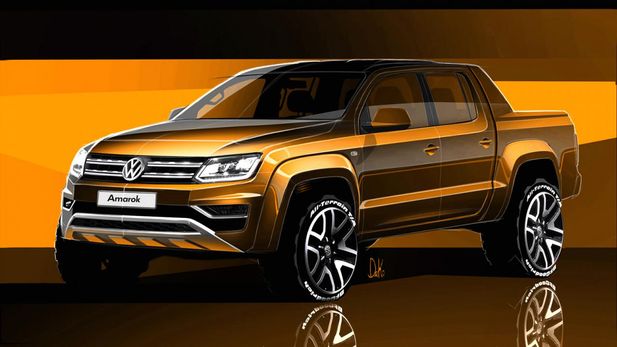 Teaser images: Volkswagen Amarok facelift