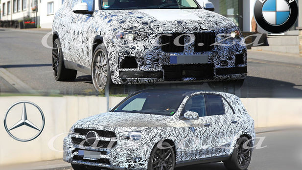 Spy Shots: BMW X5 M vs Mercedes-AMG GLE63