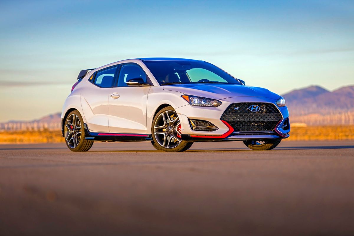 New Hyundai Veloster and Veloster N Shown