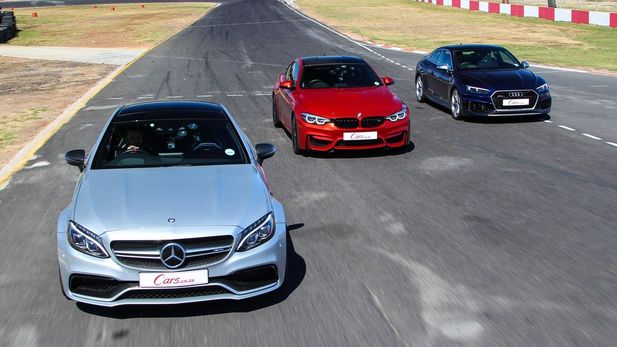 Audi RS5 vs BMW M4 Competition Pack vs Mercedes-AMG C63 S Coupe [w/Video]