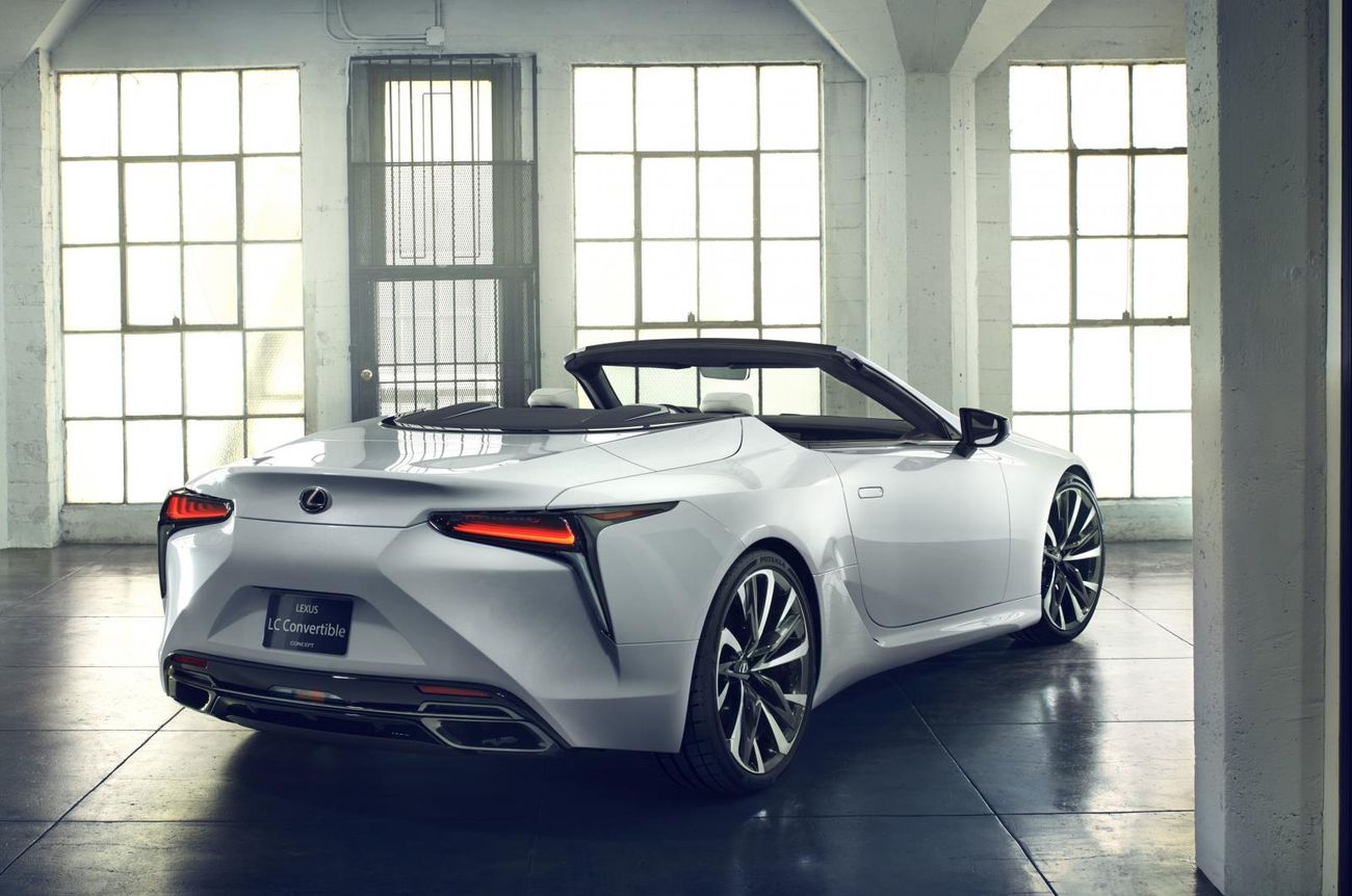 Sexy Lexus LC Convertible Concept Shown