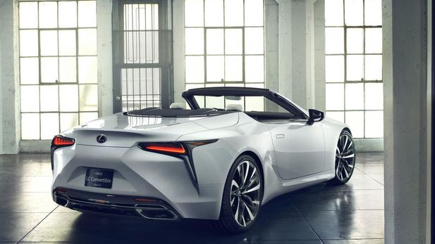 Sexy Lexus LC Convertible Concept Shown