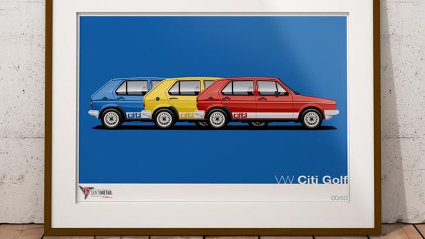 Remembering the VW Citi Golf: SentiMETAL launches new print series
