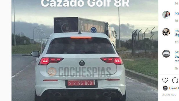 Quad-exhaust VW Golf 8 R spotted