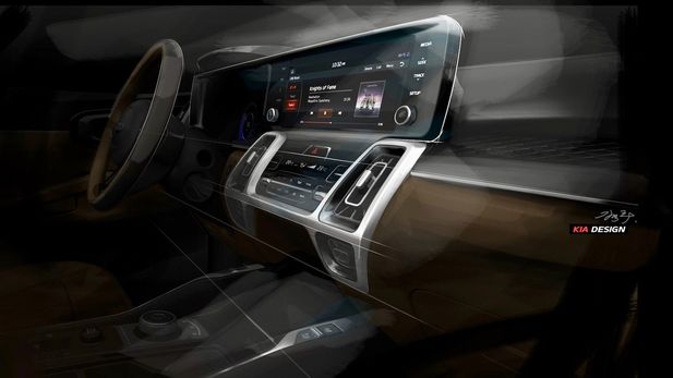 Updated Kia Sorento Interior Teased