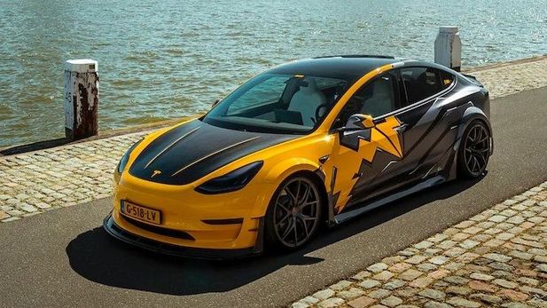 Track-Ready Tuned Tesla Model 3 Revealed