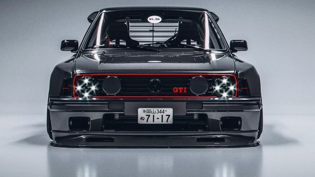 Mk2 Volkswagen Golf GTI Goes Wide
