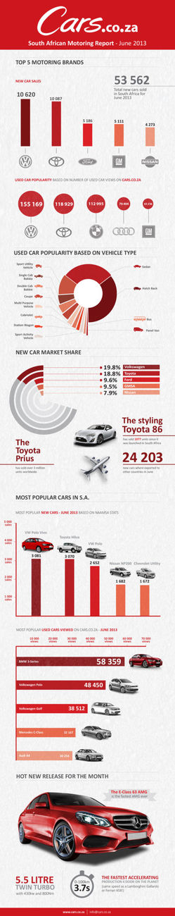 The Cars.co.za June Motoring report infographic