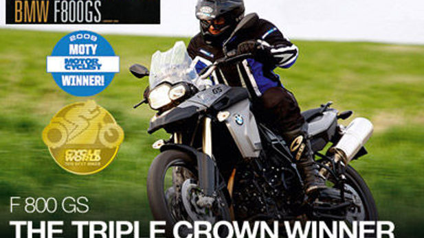 BMW F 800 GS is Triple Crown Winner