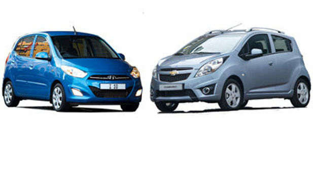 Hyundai i10 1.25 GLS and Chevrolet Spark 1.2 LS compared