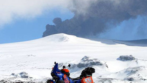 KTM 990 Bike explores Icelands volcanoes