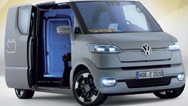 Volkswagen eT concept van makes perfect delivery