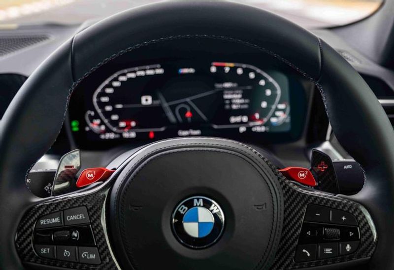 BMW M4 Competition steering wheel